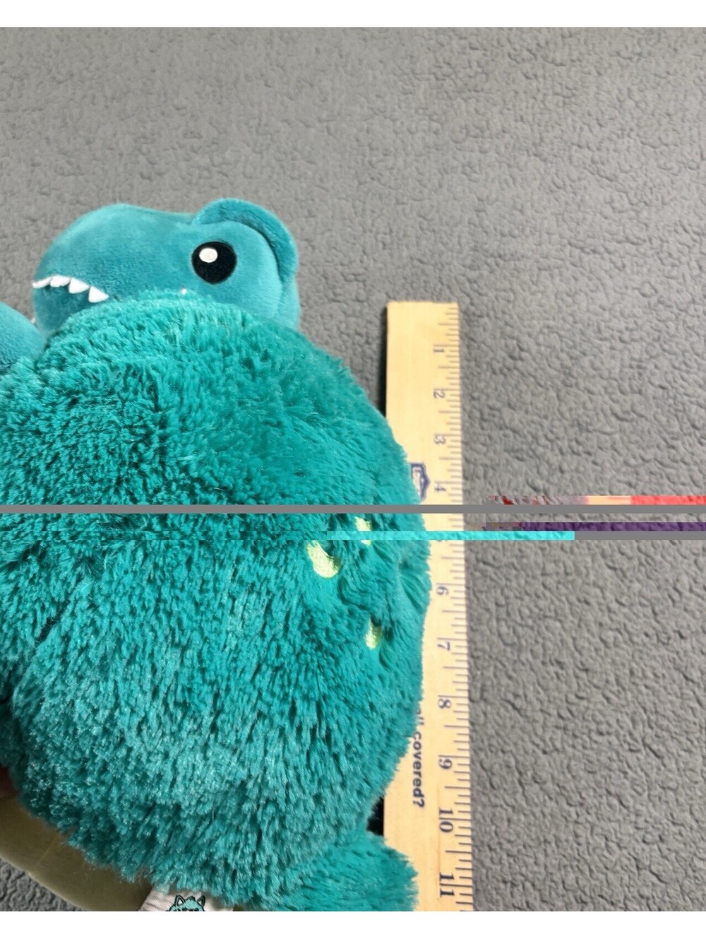 Squishable Trex Dinosaur Blue Green Plush Chubby Teal Stuffed Animal Toy 12" - Picture 6 of 6